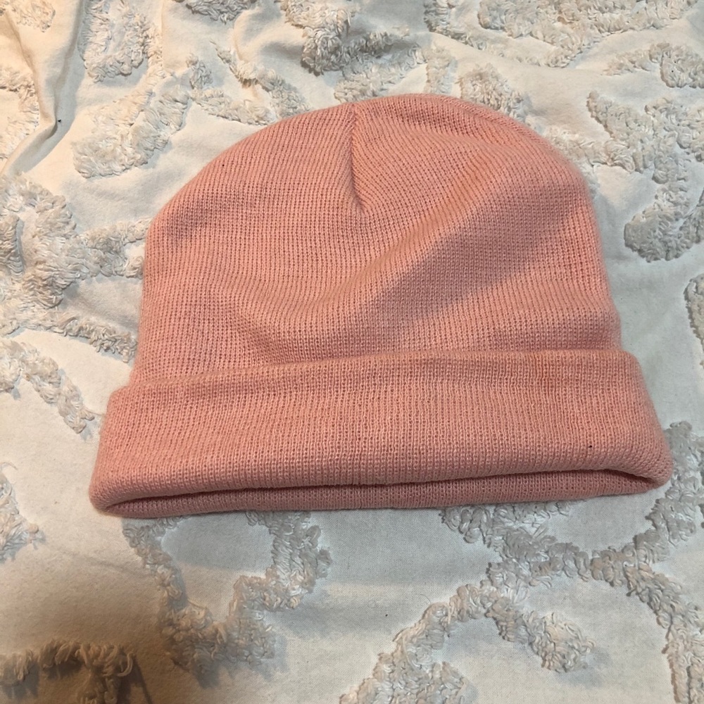 Cute pink beanie
